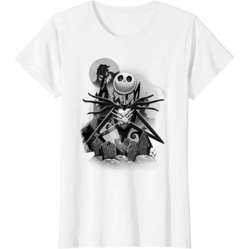 Disney Nightmare Before Christmas Jack Night Scene T-Shirt